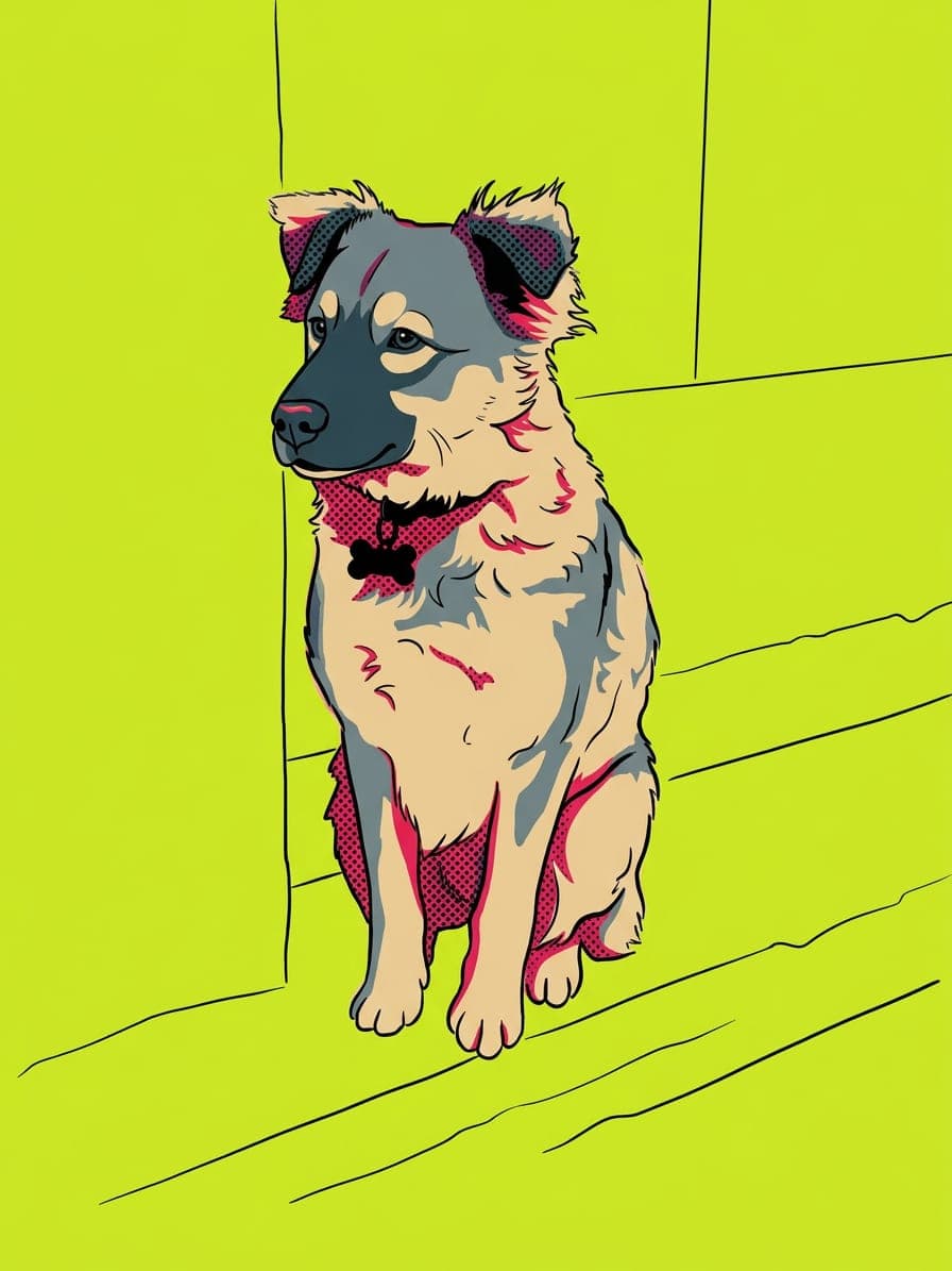 Pop art · 30 × 40 cm · Oak