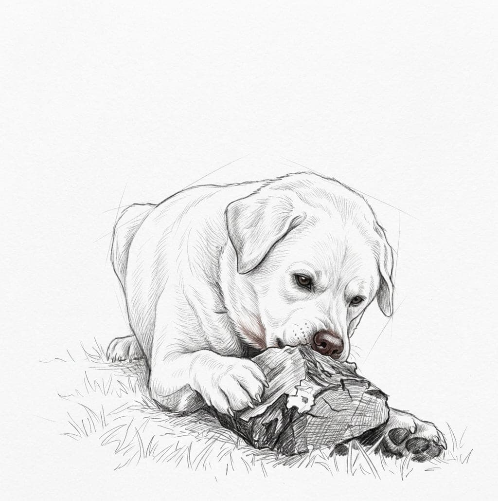 Pencil sketch · 50 × 70 cm · White
