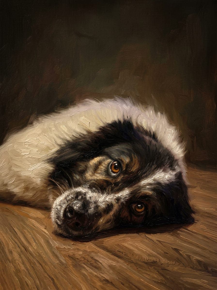 Oil painting · 30 × 40 cm · White